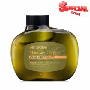 Antipodes Mānuka & Orange Volume & Shine Shampoo | Natural Silicone-Free Shampoo with Xylishine Seaweed