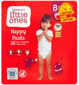 Sainsbury's Little Ones Pants Size 8 x28 - (Pack of 6)