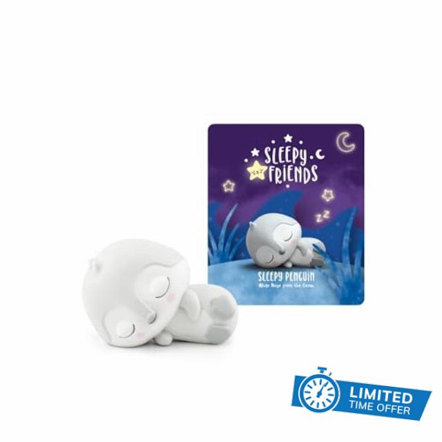 Tonies Sleepy Friends: White Noise from The Ocean Audio Toy Figurine Featuring Sleepy Pengui