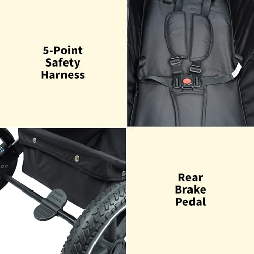 Stroller with Footmuff - Black