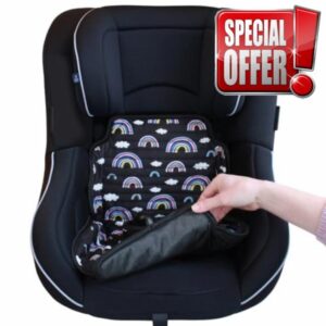 Hygge Sheets® Car Seat Protector for Potty Training | Pushchair Protection from Food and Drinks | No Leaks | Fits All Car Seats and Pushchairs 6m – 4yrs | Rainbow