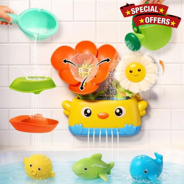 Baby Bath Toys for Kids Ages 1-3 Mold Free Bath Toys for Toddler 2-4 Bathtub Shower Water Toys for Babies 18+ Months
