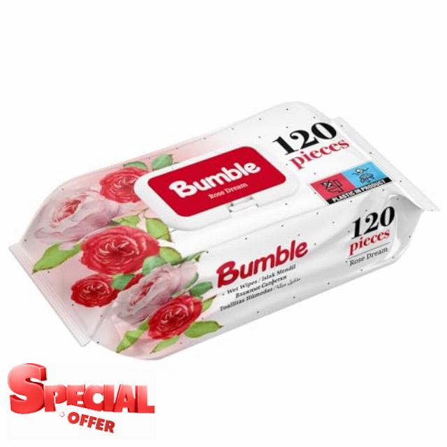 Bumble Fresh Clean Baby Wipes 12 Packs of 120 Wipes Equals to 1440 Baby Wet Wipes