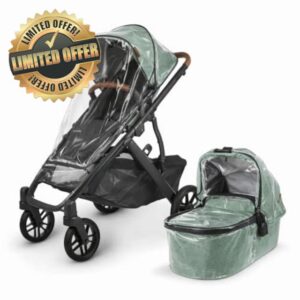 Rain Cover for UPPAbaby Vista Stroller – Custom Fit Waterproof Weather Shield