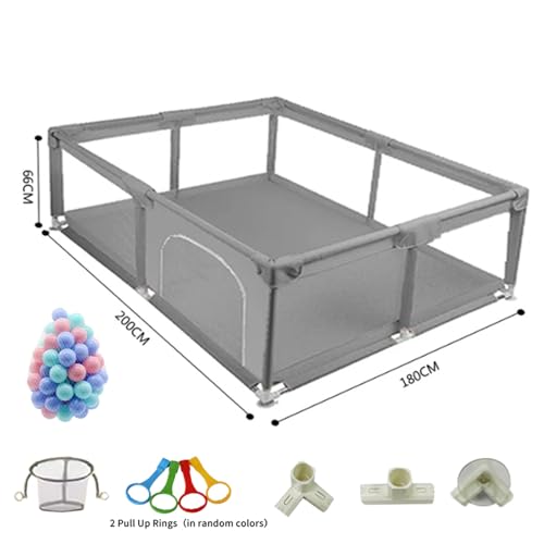 Large Playpen for Baby and Toddlers with Play Mat