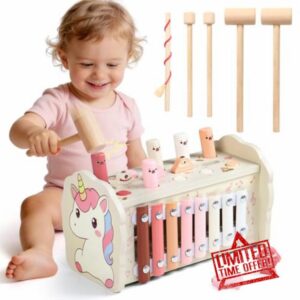 Fajiabao Montessori Toys for 1 Year Old Girls Boys