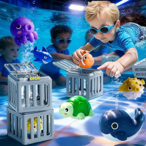 Pool Sinking Toys Swimming Accessories | for Boys Girls Summer Vacation Backyard Lake River Travel Play Game Bath Birthday