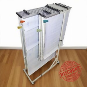 Blueprint Storage Racks with Adjustable Hangers for A0 to A2 Sizes