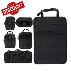 Tactical Car Seat Organizer with 5 Detachable Bag