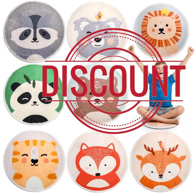 Hacaroa 8 Pcs Kids Carpet Circle Seats