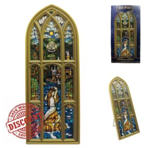 FaNaTtik Harry Potter Mermaid Stained Glass Window Resin Plaque – Triwizard Tournament Black Lake Collectible Deco
