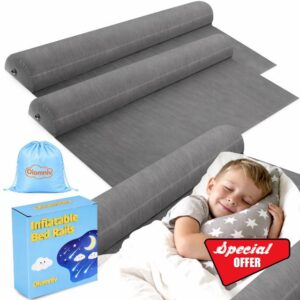 Oiomniv Inflatable Bed Rails for Toddlers (2 Pack) – Portable Travel Bed Bumpers