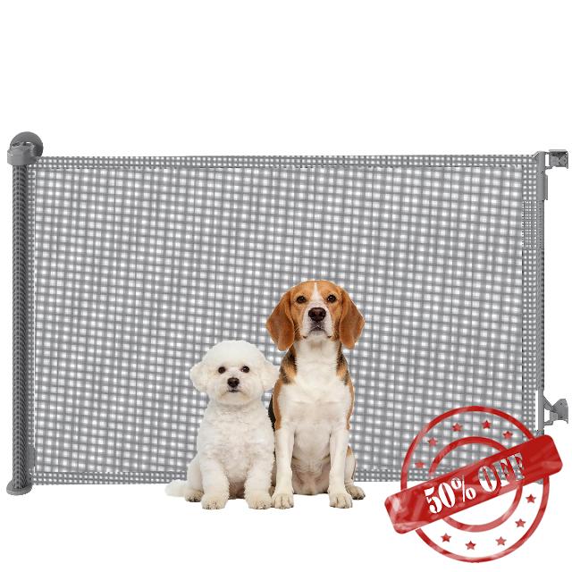 PawHut Retractable Stair Gate for Dogs