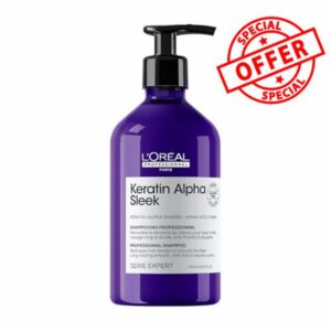 L'Oréal Professionnel Keratin Alpha Sleek Sulphate-Free Shampoo for Smoothing & Frizz Control