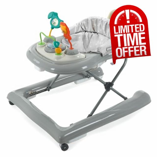 Puggle in the Jungle Speedy 2-in-1 Baby Walker - Special Edition - Scattered Stars Grey