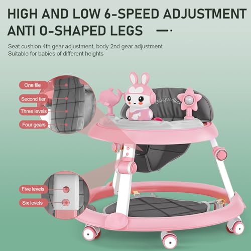 Folding & Compact Walker for Girls Boys 6-18 Months