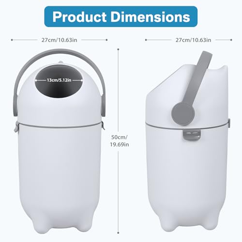 One Hand Operation Diaper Pail