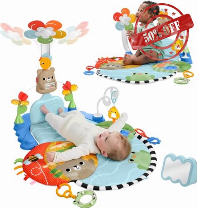 Fisher-Price Baby Play Mat 3-in-1 Kick & Sway Gym
