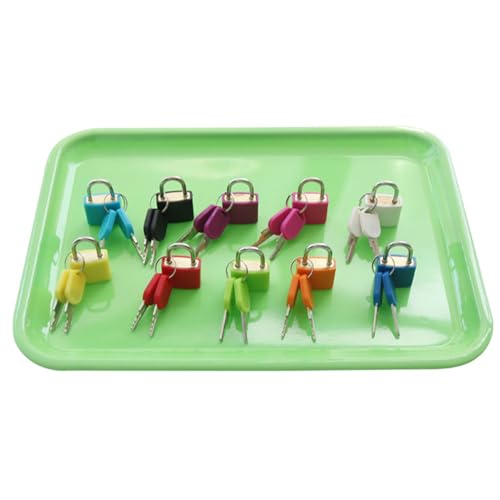 10 Color Learning Padlocks with Matching Keys
