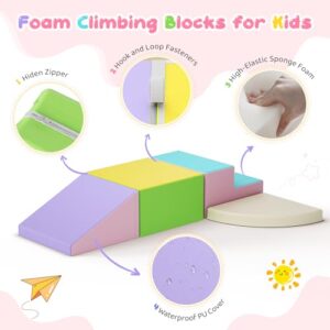 Soft Toddler Building Blocks with Hook and Loop Fasteners