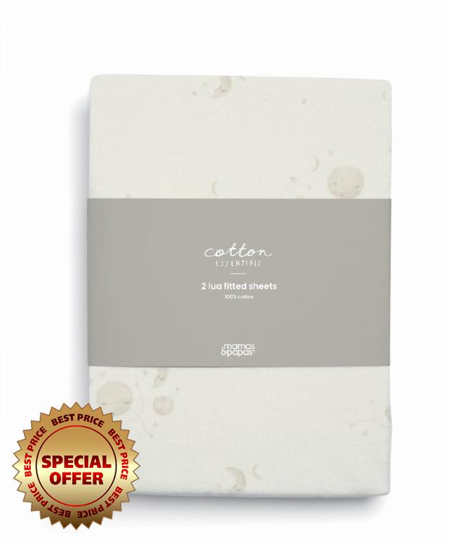 Mamas & Papas 2 Universal Crib Fitted Sheets