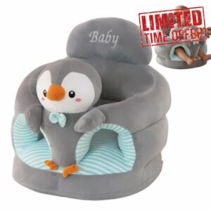 Sit up Chair for Baby Baby Seat with Ergonomic Back Support Penguin Infant Sit Up Chair for Learning Soft Floor Seat Babies and Toddlers Use for