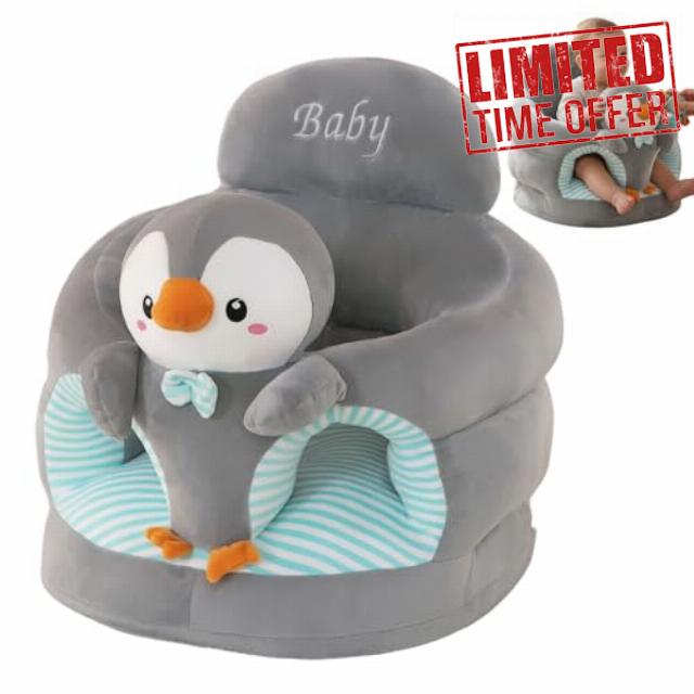 Sit up Chair for Baby Baby Seat with Ergonomic Back Support Penguin Infant Sit Up Chair for Learning Soft Floor Seat Babies and Toddlers Use for