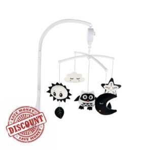 Hanging Cot Mobile - Black and White Animals Decoration