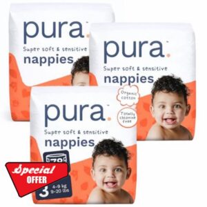 Pura Baby Nappies Size 3