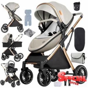 3 in 1 Baby Stroller with Bassinet Mode