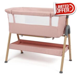 Puggle Dreamy Bedside Crib - Pink