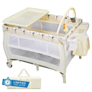 Maxmass 3 in 1 Baby Travel Cot