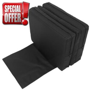 CALLARON Booster Cushion Boys and Barber Chair Increasing Cushion Three-Layer Thickened Design Soft PU Leather Sponge Pad Portable Seat for Haircuts and Nail Sessions