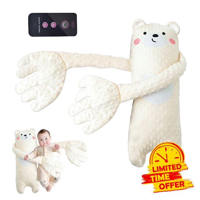 Kids Sleeping Toy With Remote Electric Slapping Palm Plush Toy Babys Vibrating Mattress Pad Pillow Startle Prevention Smart Sleep Helper Speed Adjustable For Boys Girls Relaxatio