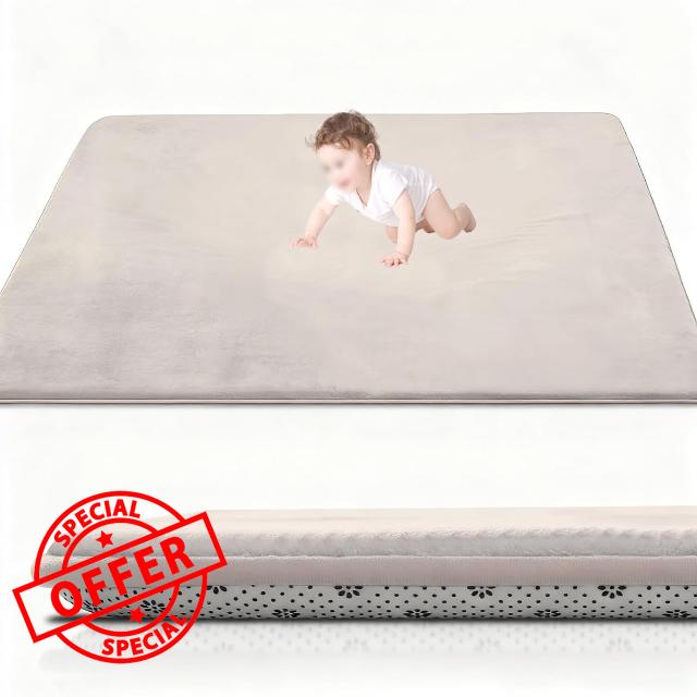 Coral Velvet Baby Play Mat