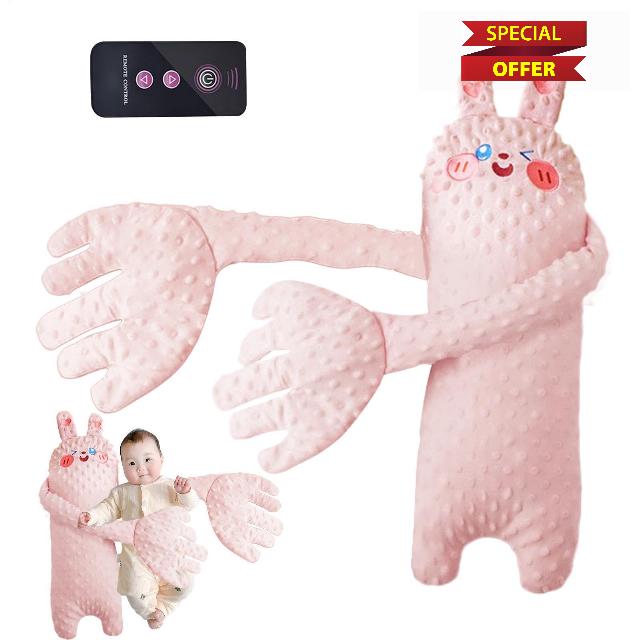 Kids Sleeping Toy With Remote Electric Slapping Palm Plush Toy Babys Vibrating Mattress Pad Pillow Startle Prevention Smart Sleep Helper Speed Adjustable For Boys Girls Relaxatio