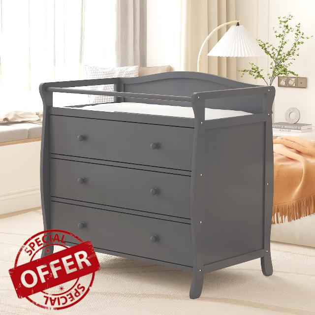 Wooden Diaper Changing Table