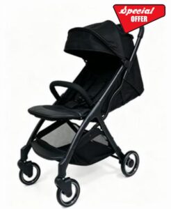 Luxury Baby Stroller Lightweight Foldable Pushchair Travel System Pram with Reclining Seat