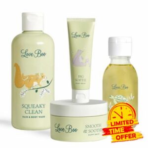 Love Boo Welcome Little One Newborn Gift Set | Rosehip Massage Oil