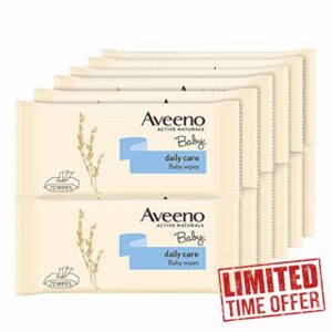 Aveeno Baby Daily Care Wipes Baby & Toddler Soft Wet Wipes with Oat Extract & Aloe Vera