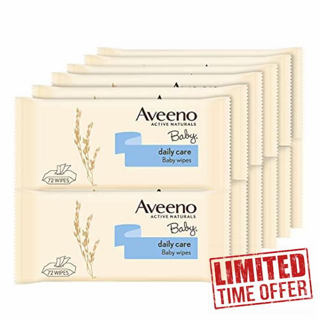 Aveeno Baby Daily Care Wipes Baby & Toddler Soft Wet Wipes with Oat Extract & Aloe Vera
