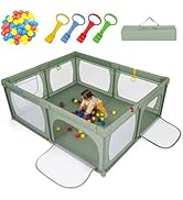 GYMAX Soft Play Equipment, 6-Piece Kids Activity Set, Baby Soft Foam Blocks Interactive Toy for C...