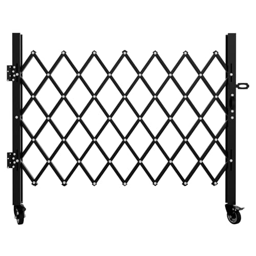 Expandable Safety Barrier with 360° Swivel Casters Lockable Design