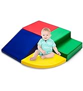 GYMAX Soft Play Equipment, 5 Pieces Baby Climb and Crawl Playset with Ball Pit, Interactive Toy F...