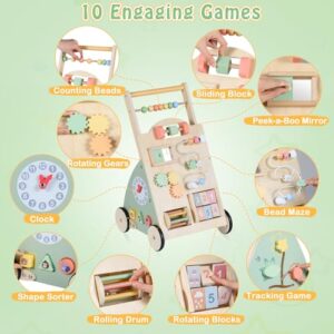 10 in 1 Toddler Push Along Toy with Activity Center