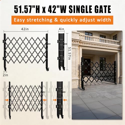 Portable Mobile Rolling Barricade for Garage