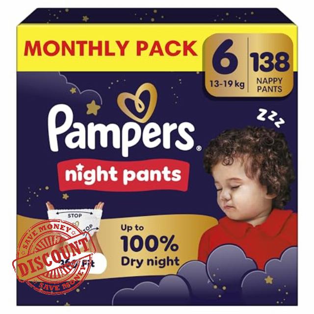 Pampers Night Nappy Pants Size 6