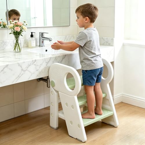 Adjustable Step Ladder for Bedroom Kitchen Counter