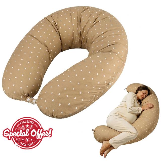 Bebamour Pregnancy Pillow & Nursing Pillow 2-in-1