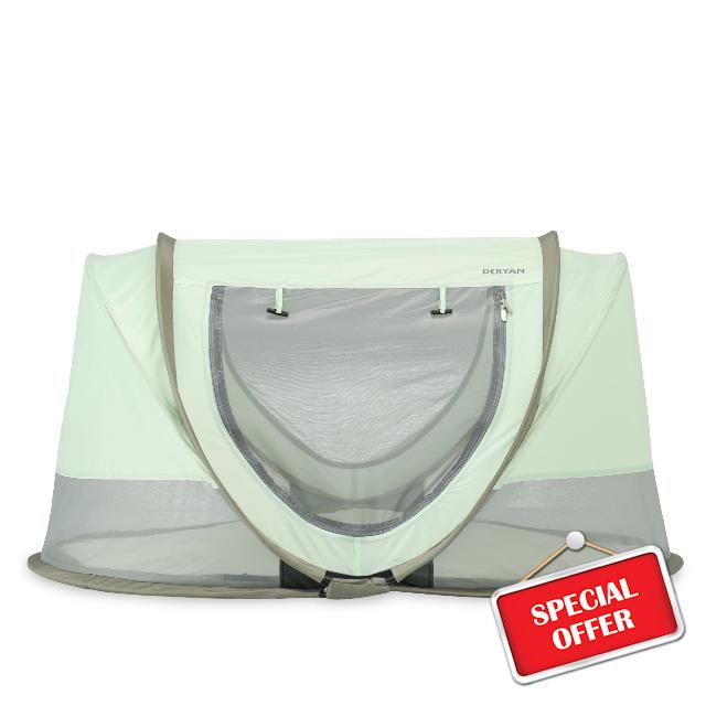 DERYAN Scott Baby & Child Travel Cot with Mattress - from birth to 3 years